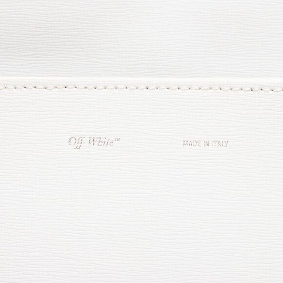 Off-White Leather Binder Clip Shoulder Bag - Picture 8 of 16